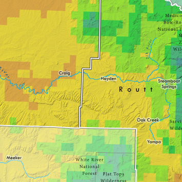 Routt County Average Precip