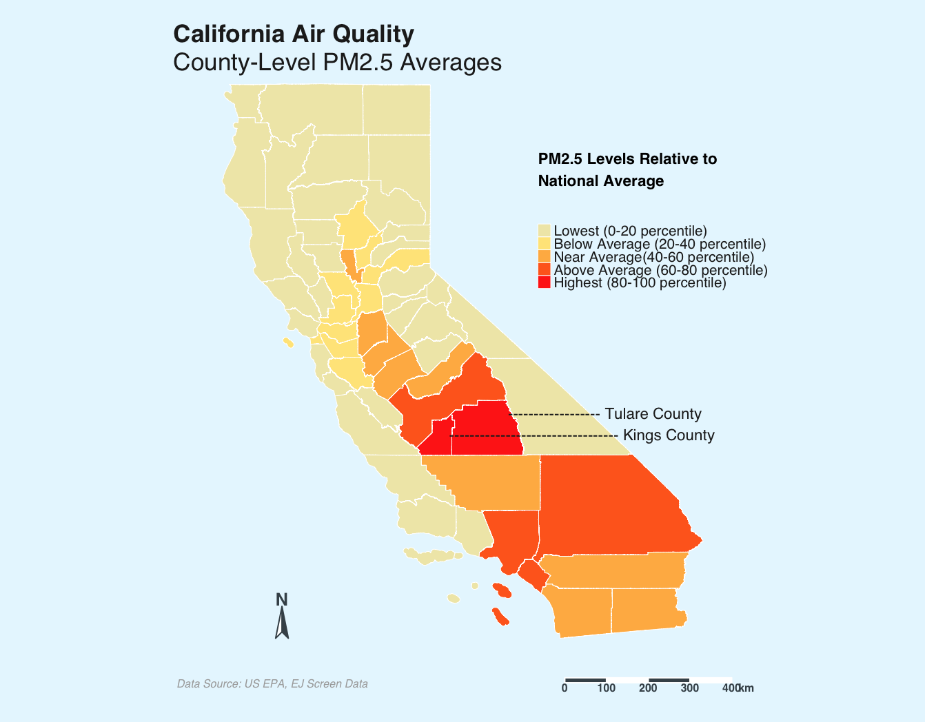 CA County-Level AQI