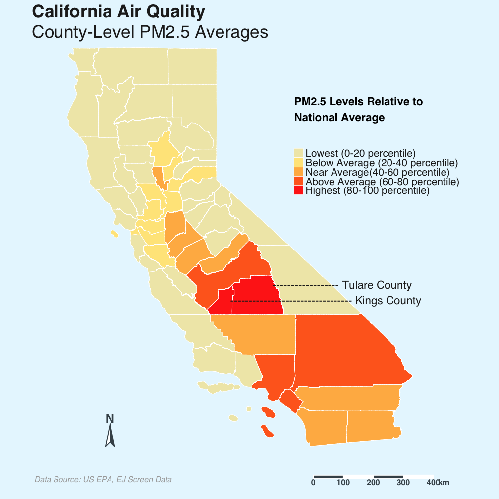 CA County-Level AQI