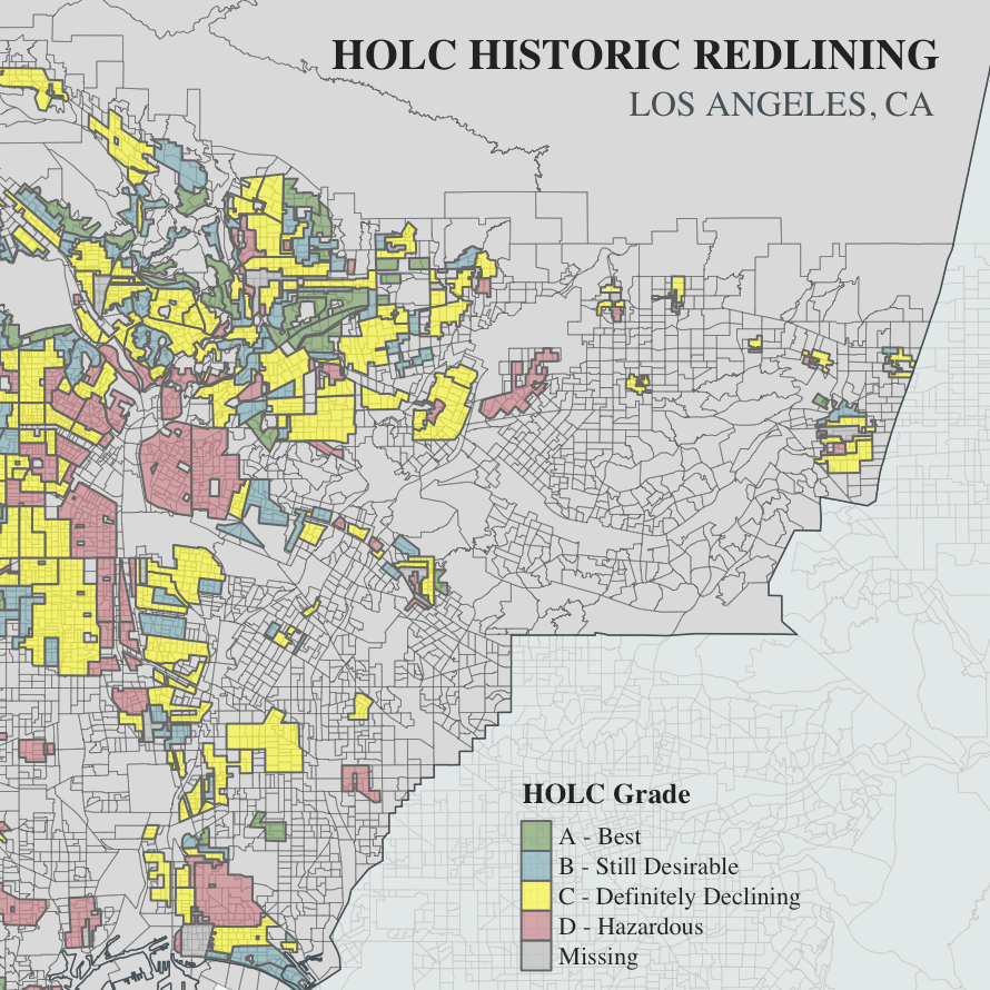 LA Redlining Map