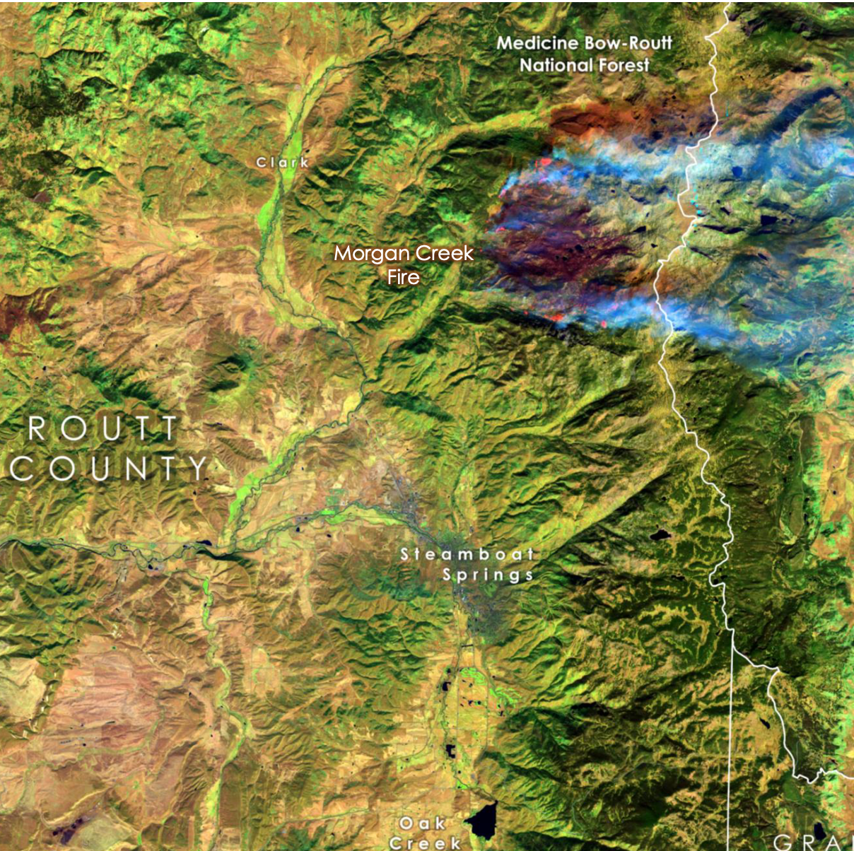 Morgan Creek Fire Map