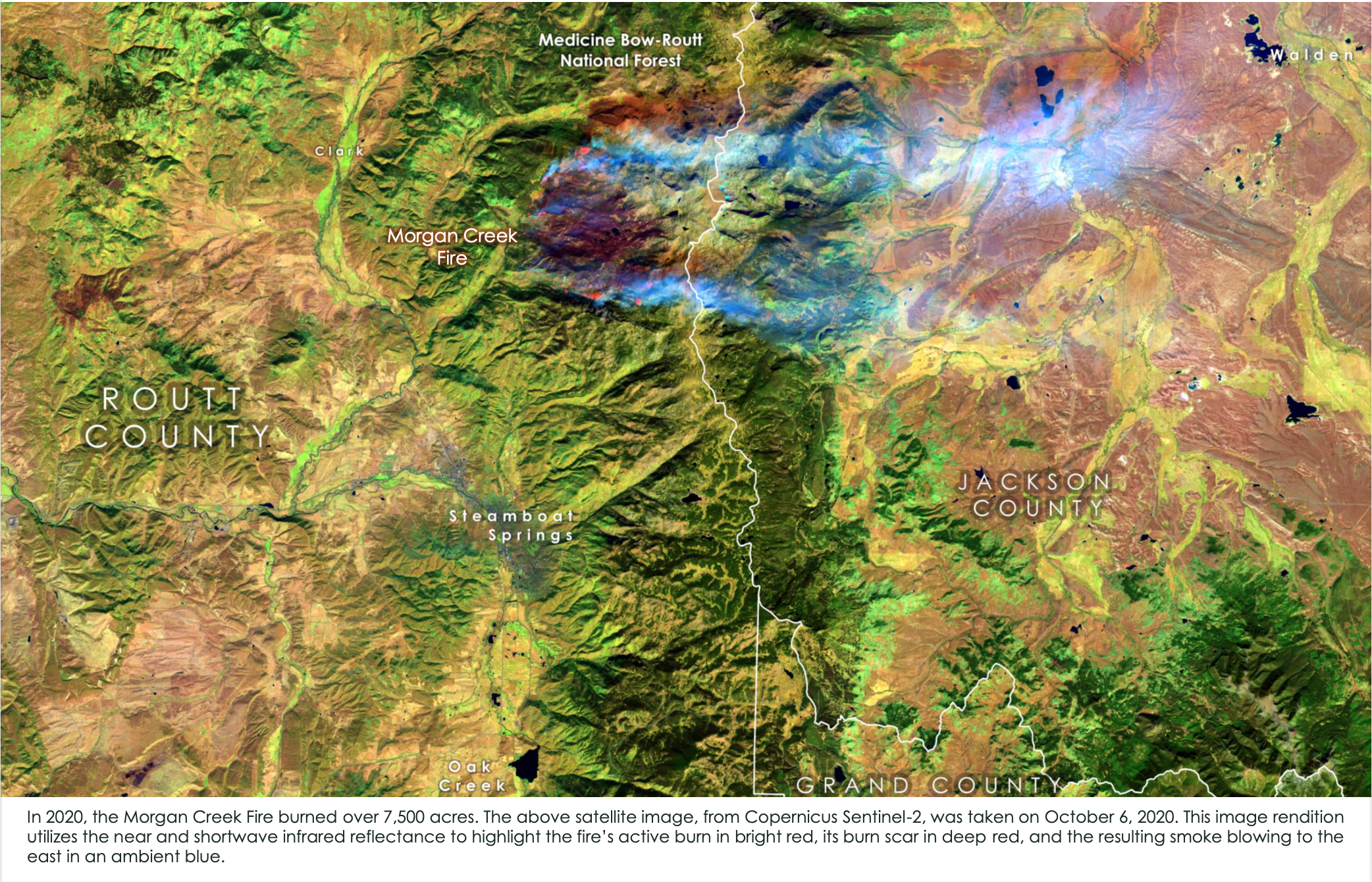 Morgan Creek Fire Map