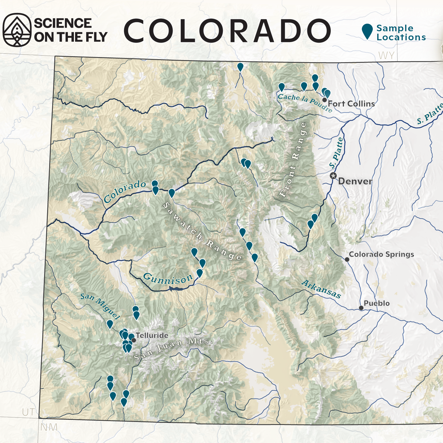 Colorado Terrain Map