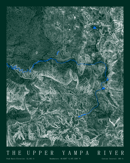 Upper Yampa River Topographic Map
