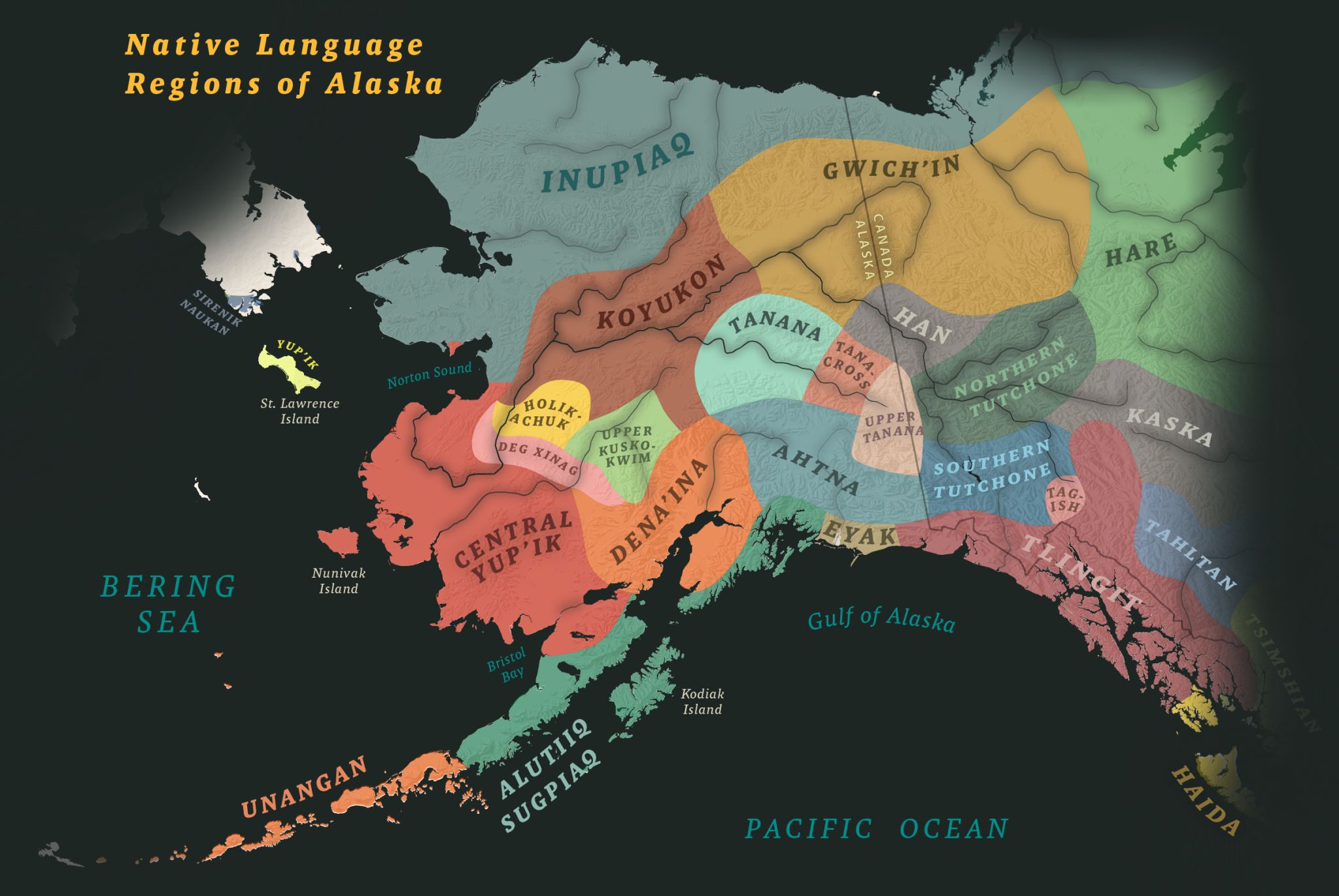 Alaska Native Language Region Boundaries