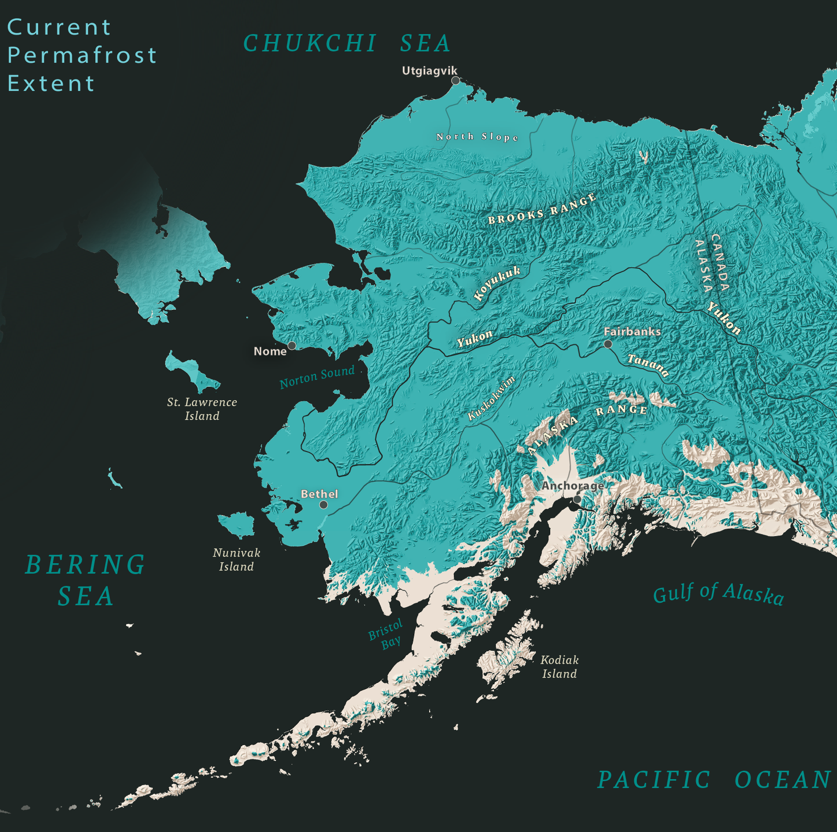 Alaska Permafrost Map